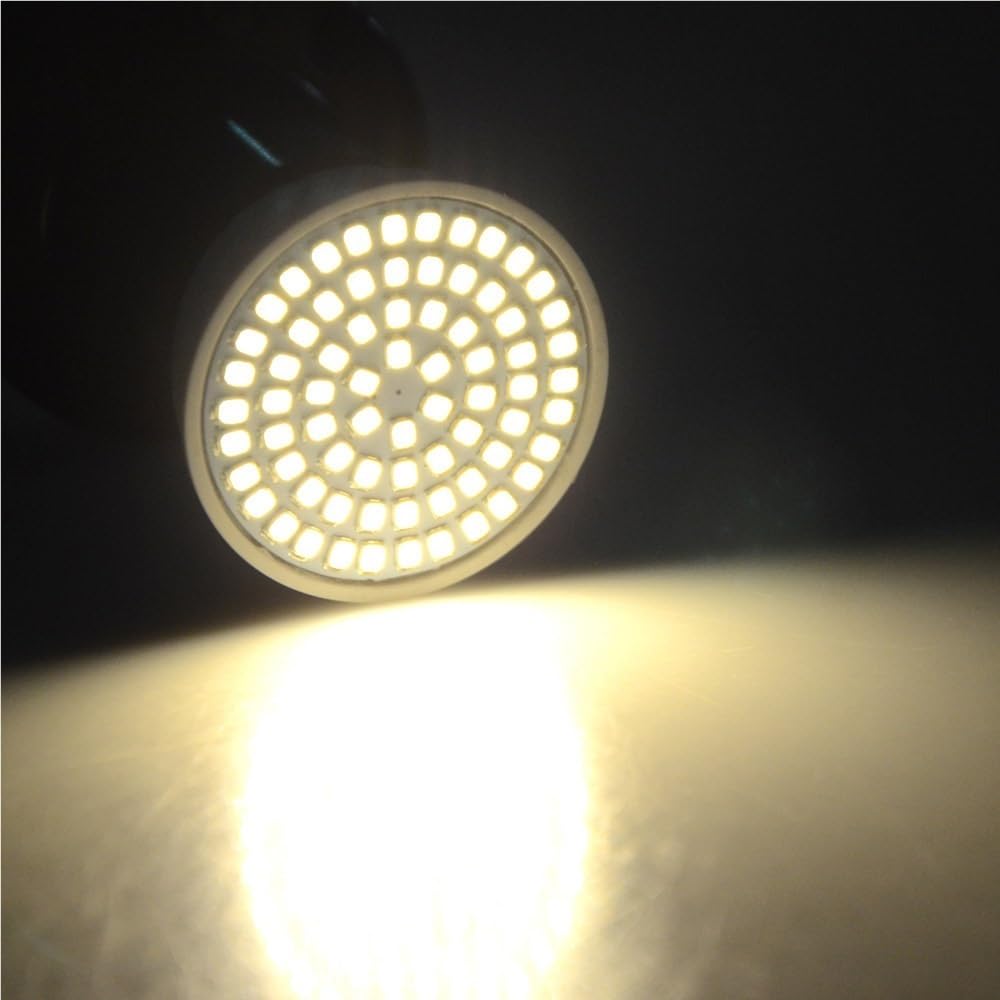 YSJX lighting, Paquete de 30, bombilla LED AC220V GU10 36/54/72LEDS Lámparas Gu10 Lámparas de luz de la mancha(Neutral White,6w)