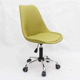 Swivel Stool Chair Height Adjustable Height Adjustable Stool with Wheels， Beauty Treatment Stool with Black PU Synthetic Leather Seat， Adjustable Height 51-71 cm， Supported Weight 160 Kg， Sadle Stool