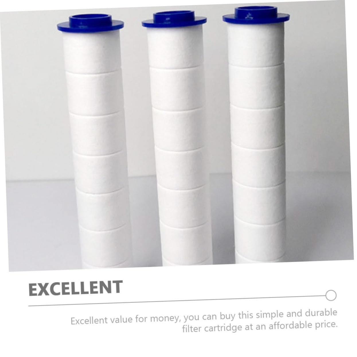 Paquete de 5 filtros de ducha de alta presión, filtros de baño reemplazables con núcleo de algodón PP para eliminar impurezas de agua dura y cartuchos de fácil limpieza para duchas refrescantes
