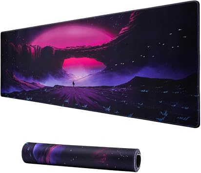 Klasse Pro - 10 Different Models Stitched Edge 90x40 cm Player Gaming Mouse Pad (Lunar Majesty, 90x40 cm)