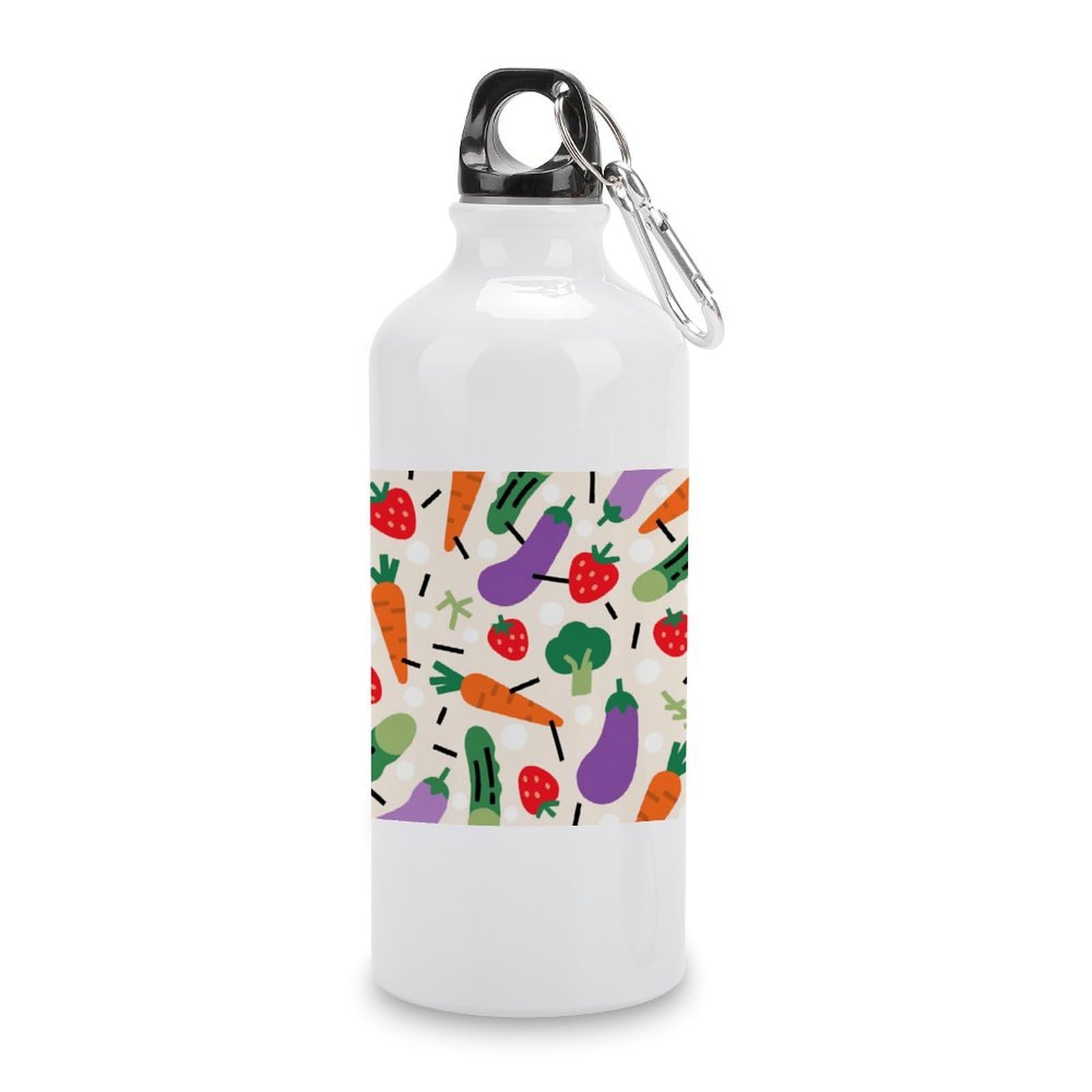 Fekiloot Style Irregular Pattern Aluminum Water Bottle Travel Tumbler Reusable Lightweight Outdoor Sports Water Bottles For Gym Sports Camping Hiking Fishing600ml