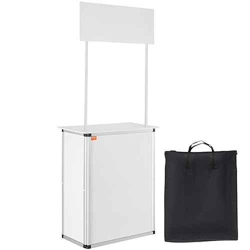 VEVOR Promotion Counter Table, Portable Tradeshow Podium Table, 30.91" x