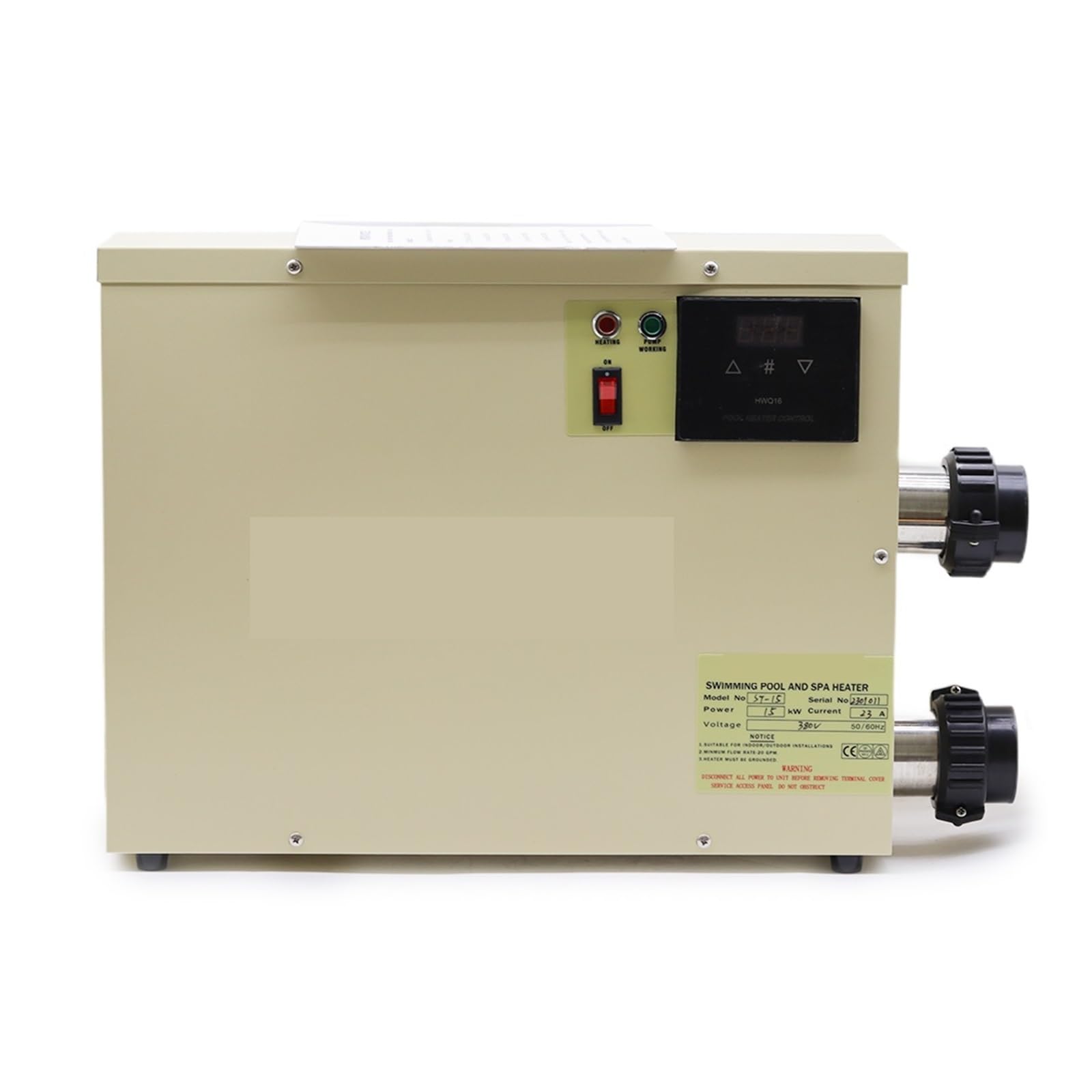11KW elektryczny cyfrowy podgrzewacz wody termostat do basenu SPA wanna z hydromasażem regulacja temperatury ogrzewania - Termoprzepływ