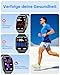 OUKITEL Smartwatch Herren Damen, Fitness Tracker mit Bluetooth Anrufe 1,91 Zoll HD Display, IP68 Wasserdicht Fitnessuhr 100+ Sportmodi mit Herzfrequenz Schrittzähler Schlafmonitor SpO2 für Android iOS