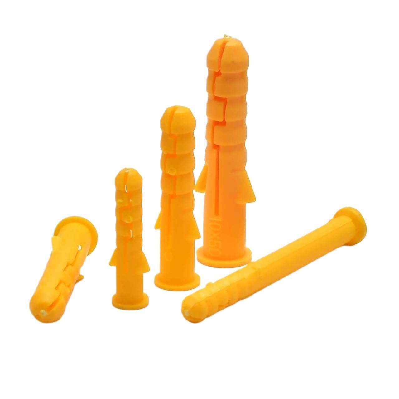 Tubo di espansione in plastica, tasselli, ancoraggio da parete in plastica per viti autofilettanti M6 M8 M10 giallo Confezione da 20-100 pezzi (60 (33 pezzi), M6)