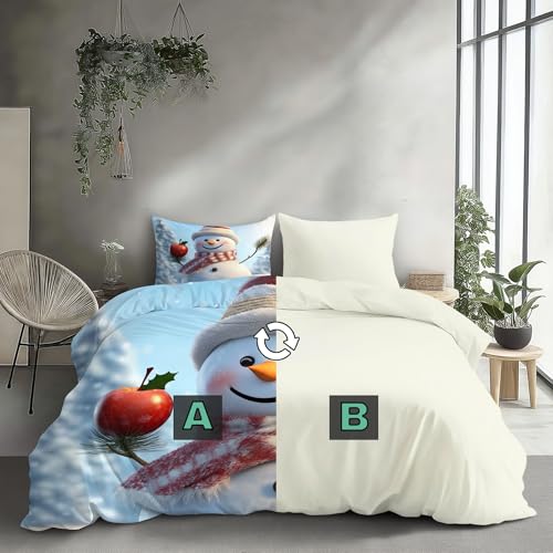 Housse de couette 240x260cm imprimé 3D avec fermeture éclair invisible