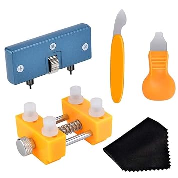 DIY Crafts Watch Battery Replacement Tool Kit for Watch Back Remover Opener and Watch Repair (Combo Pack 5, Combo Watch Repair Tool)