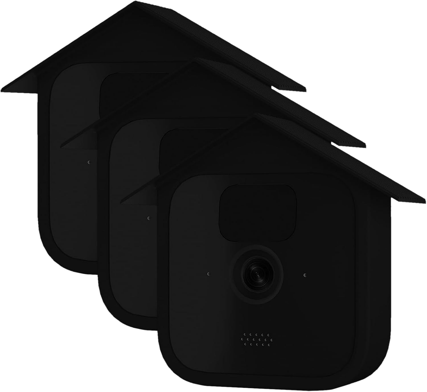 Silicone Cover for Blink Outdoor Camera, Soft & Durable Weatherproof Case, Protective Cover for All-New Blink Outdoor Home Security System, Black, 3 Pack