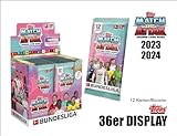 Komplette Box mit Bundesliga Match Attax Karten (36 Päckchen / 432 Karten).