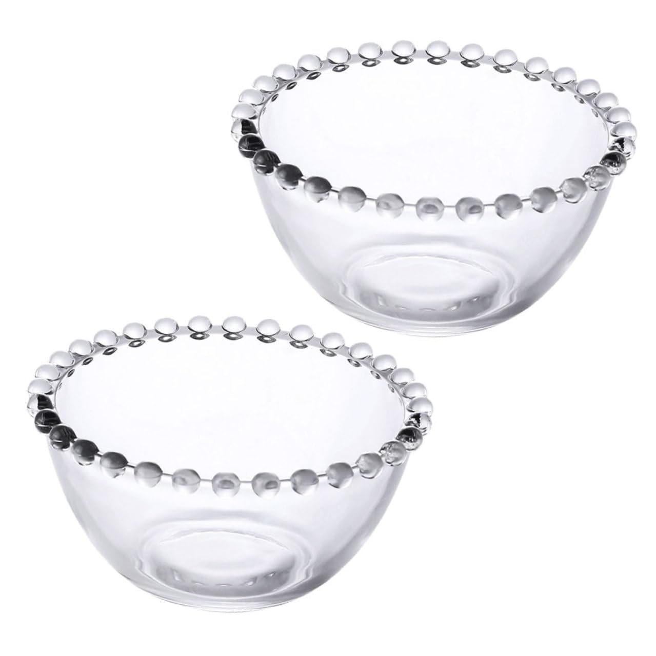 Bols en verre transparent parfaits pour les desserts et fruits