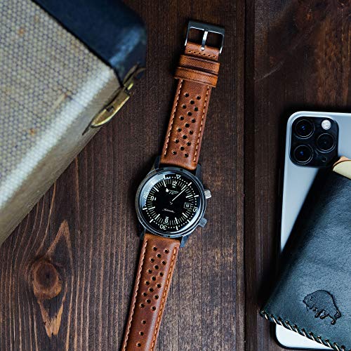 Image of Barton Racing & Rally Horween Leather Straps with Integrated Quick Release Spring Bars - Watch Bands