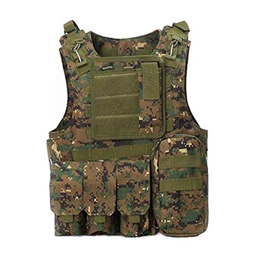 Top airsoft tactical vest woodland for 2020 Reviews Blue