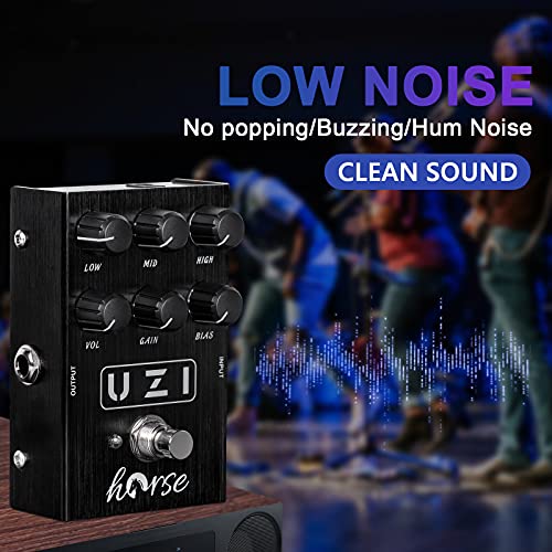 UZI Distortion Pedal, Horse Heavy Metal with BIAS Knob Switch Between American and British Distortion for Electric Guitar Effect by Horse - Image 3