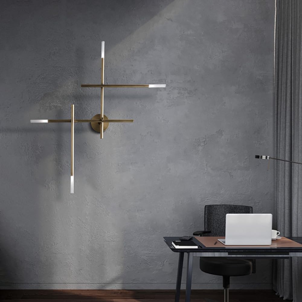 Lampa ścienna, 4-punktowa, liniowa lampa ścienna z oprawką G4, lampa ścienna z rozproszonym światłem, nowoczesna, minimalistyczna dekoracja ścienna do sypialni, salonu, korytarza, restauracji w