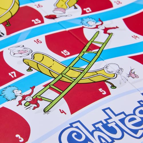 Hasbro Gaming Chutes and Ladders: The Cat in the Hat Edition Board Game | Preschool Games | 2 to 4 Players | 15 Mins. | Ages 3+ | Kids Gifts - image 8