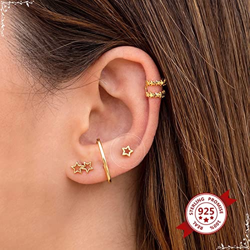 Boucles d'oreilles hypoallergéniques en argent 925 fini poli