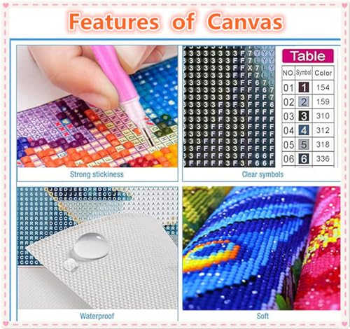 Peinture Diamant Grand Format 100x50 : L'activité manuelle anti-stress pour adulte - 3