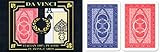 DA VINCI Ruote, Italian 100% Plastic Playing Cards, 2-Deck Set by Modiano, Large Index