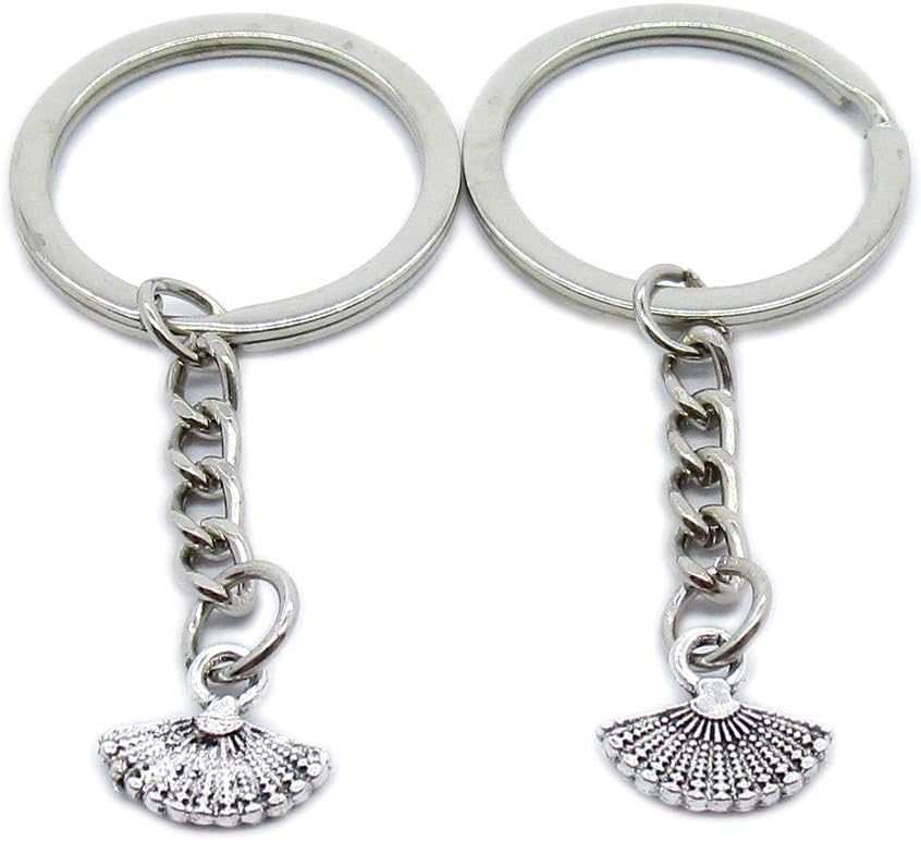 50 Pieces Keyring Keychain Wholesale Suppliers Jewelry Clasps YK1150 Folding Fan