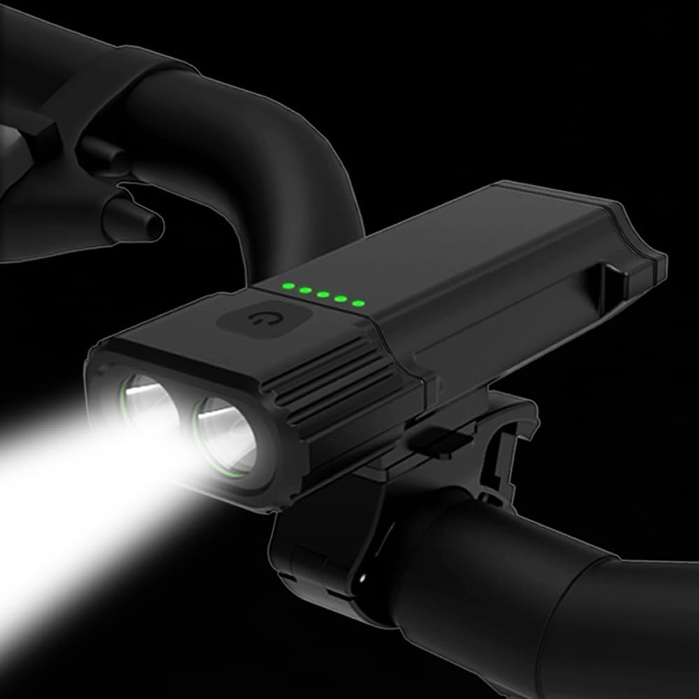 Éclairage LED pour vélo, Rechargeable par USB, étanche, pour la Conduite de Nuit en VTT.