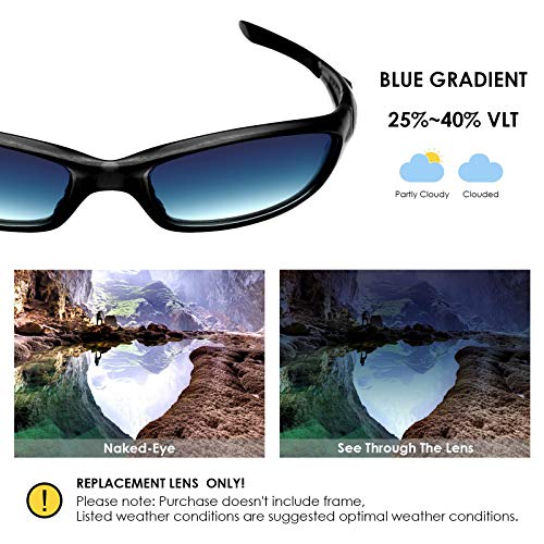 Image of BLAZERBUCK Anti-salt Polarized Replacement Lenses for Oakley Straight Jacket 2007 Sunglass