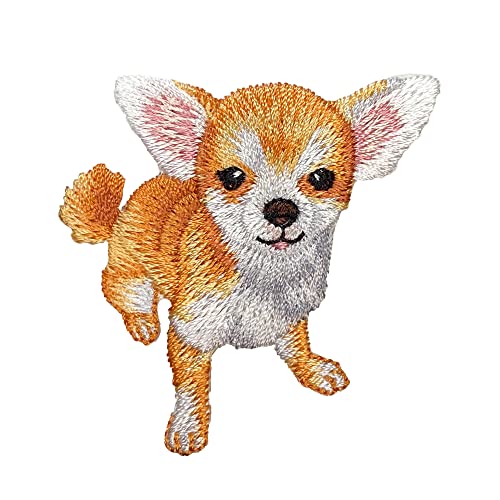 Chihuahua Puppy Dog Embroidered Iron On Patch #TOP19