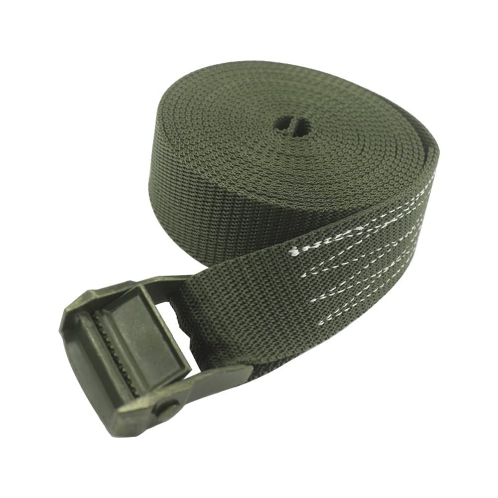 Tendeur universel de 3,8 mm avec boucle de pression verte pour véhicules, ruban tissé en fibre de polyester haute résistance pour véhicules, pièces métalliques, ceinture de liaison de