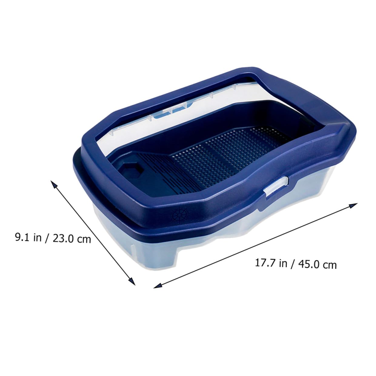 NUOBESTY Tanque Fácil Plástico para Tortugas de Tomar Plataforma el Doble Función Agua y Zona Seca, Resistente de Limpiar, Adecuado Sol para Hábitat