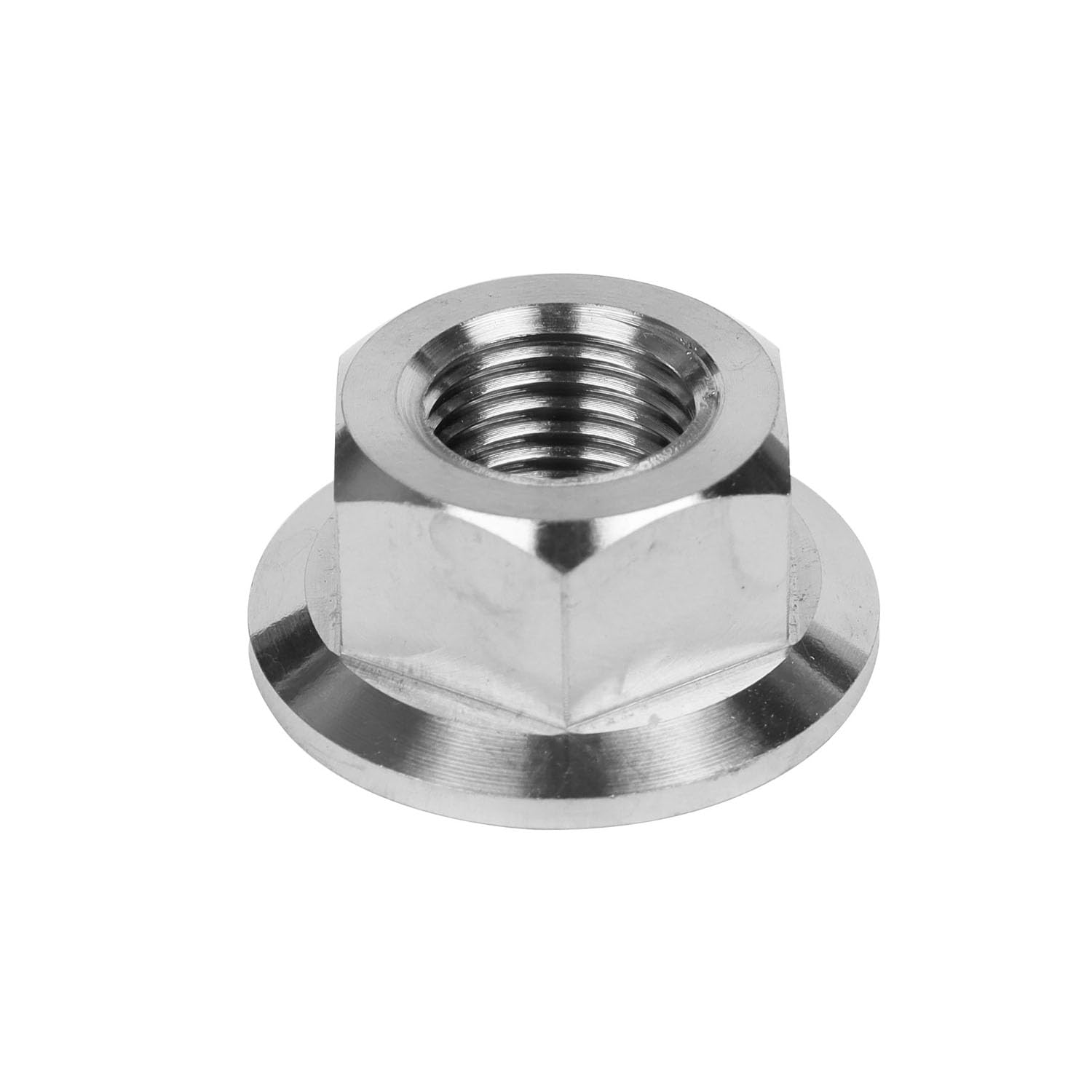 6PCS Titanium DIN6923 M5 M6 M8 M10 M12 M14 Hex Flange Nuts (M12 Pitch 1.25mm)