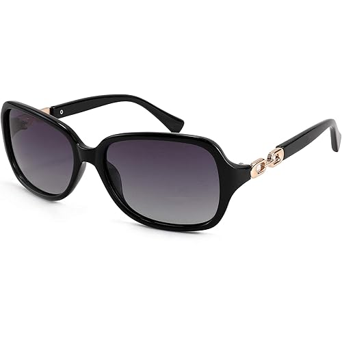 FEISEDY Vintage Square Polarized Sunglasses for Women UV400 Travel Driving Fashion Arcuate Sunglasses B2526