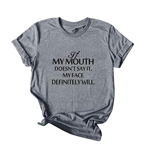 LuluZanm Letter Print T-Shirt for Women Sale Ladies Fashion O-Neck Short Sleeve Blouses Basic Summer Tops Plus S-5XL