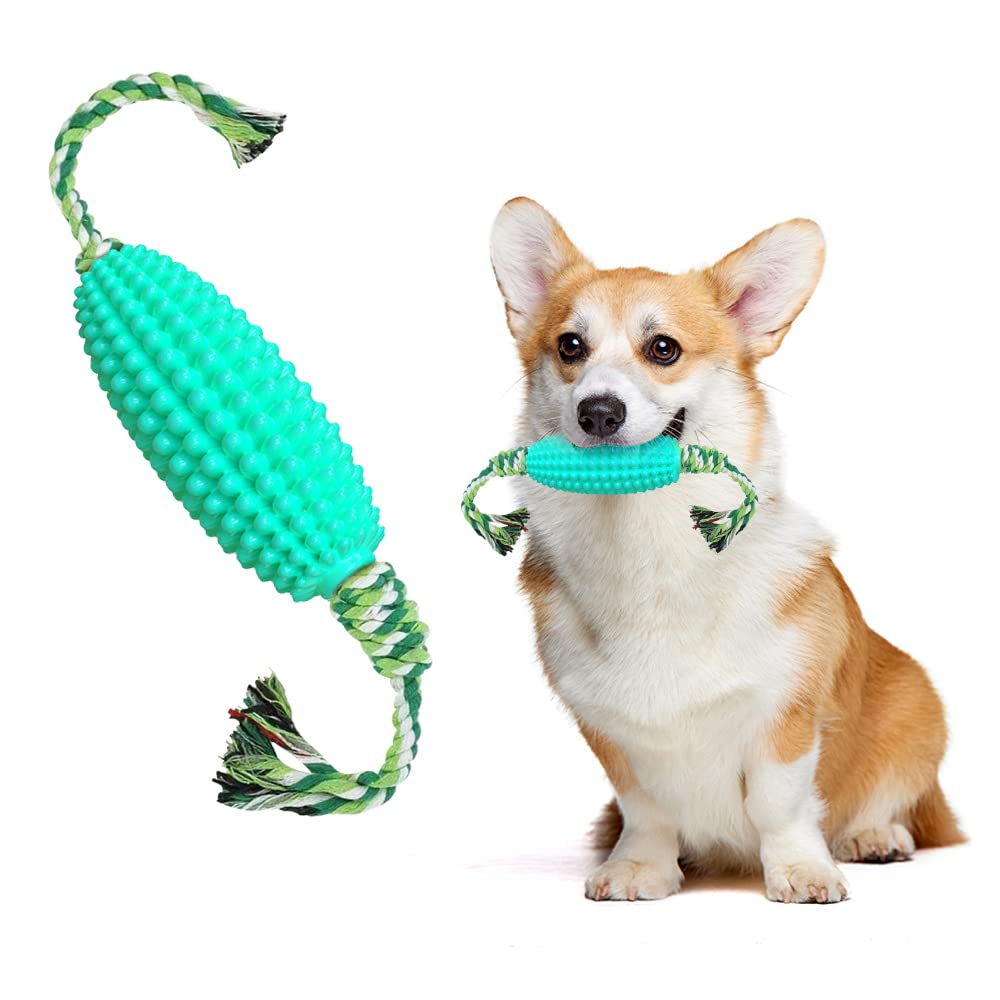 Juguete para Perros Juguetes para Perros Indestructibles Masticables Juguetes para Perros Grandes Squeak Interactivo Juguetes de Caucho Natural para Dentición de Perros Grandes Medianos Pequeños(Azul)