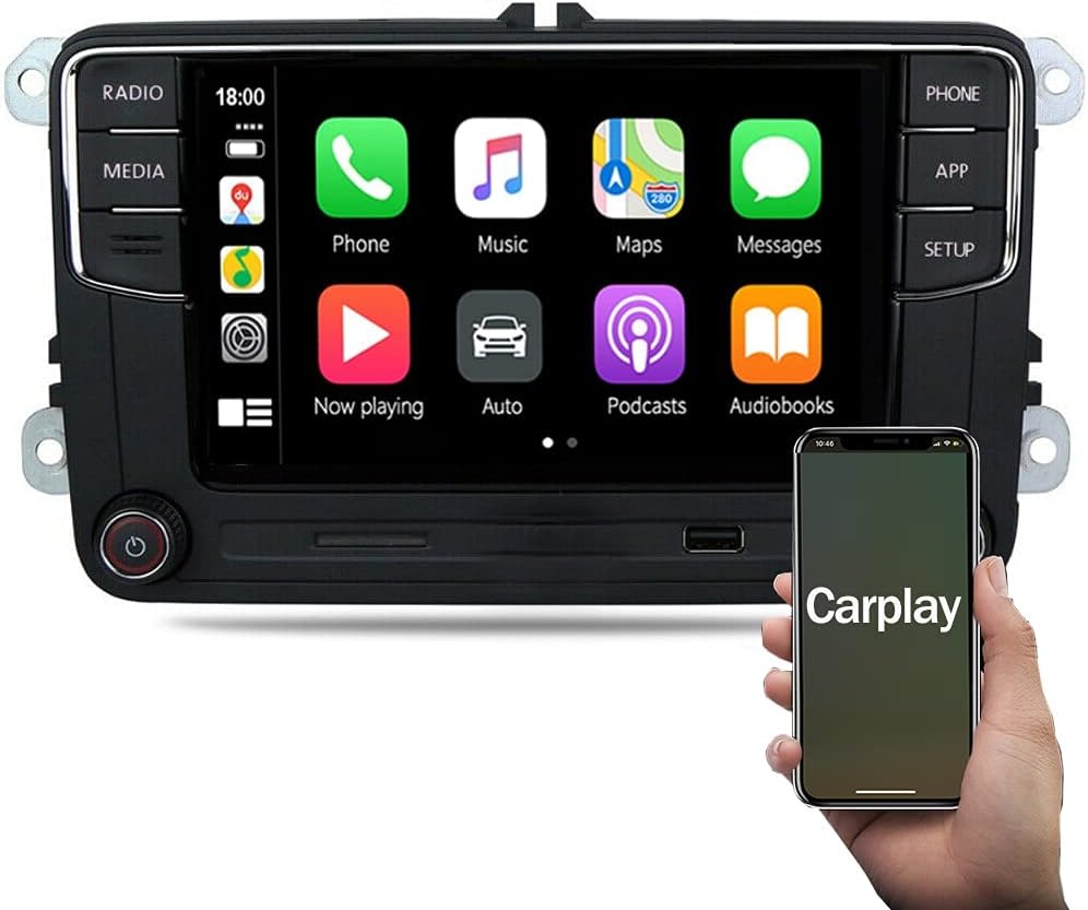 6.5" Car Stereo Radio RCD360 RCD330 Carplay Bluetooth RVC SD-Card Touchscreen Memory Card Input for VW Golf MK5 MK6 Passat Jetta Caddy EOS T5 Tiguan