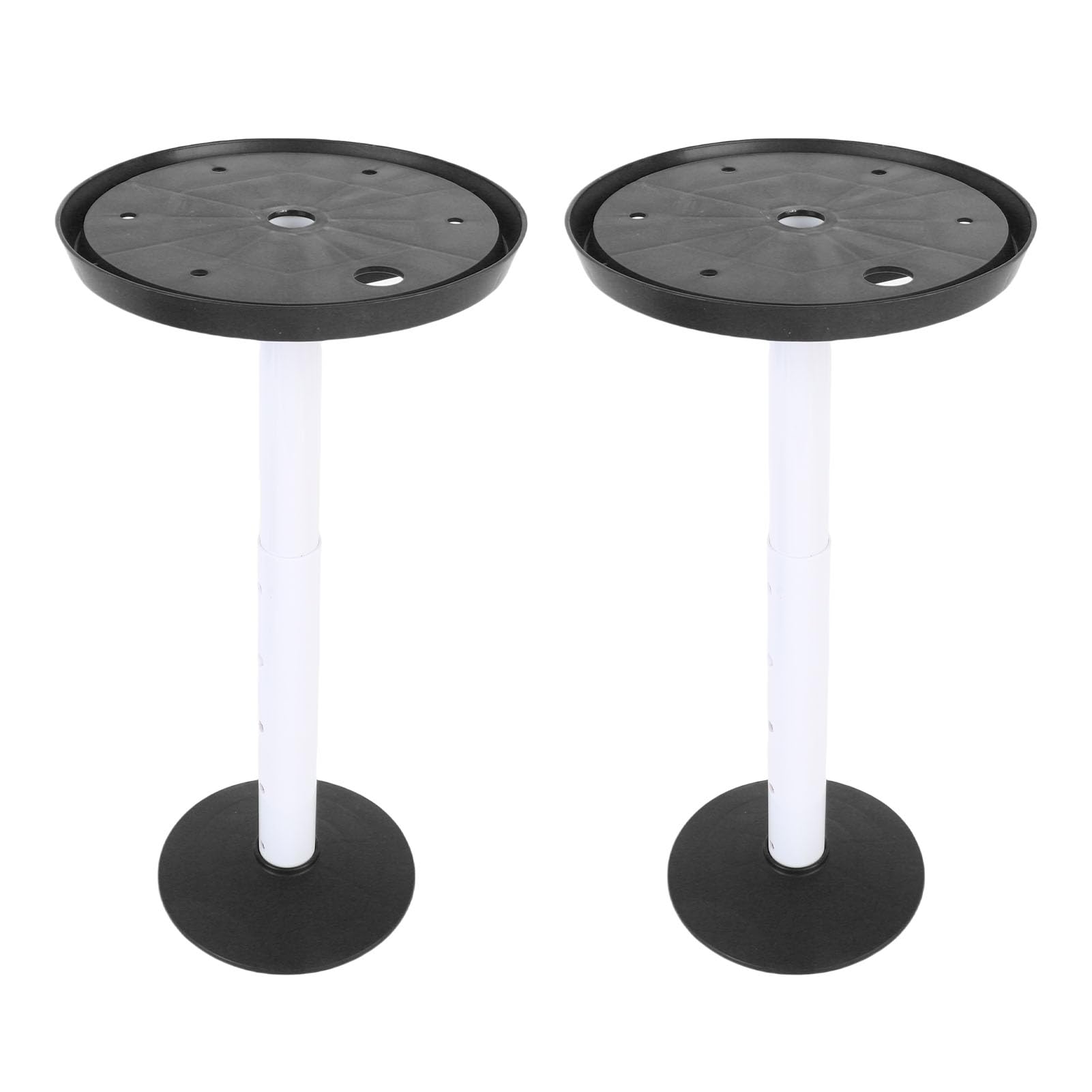 ZASCHMOY Adjustable Height Plant Inserts with Drainage Hole – Black Planter Filler Risers for Large & Tall Pots, Indoor/Outdoor Use