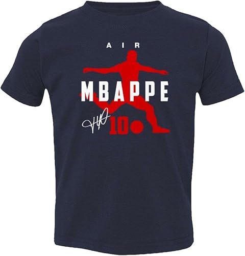 KING THREADS Camiseta para niños pequeños de France Football Air Mbappe 2022 para fanáticos del fútbol mundial