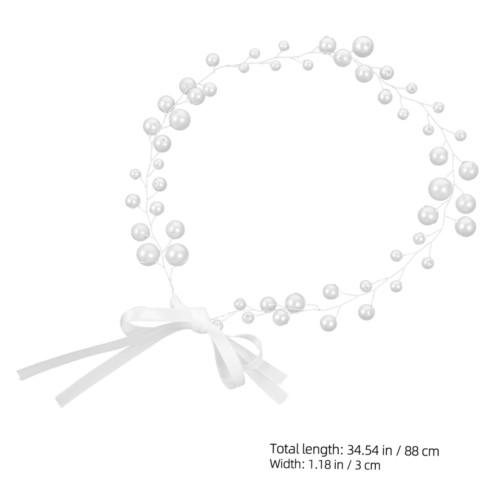 Healeved 5piezas Diadema De Perlas Para Novia Accesorio De Cabello Elegante Tocado Flexible Para Bodas y Eventos Especiales Adorno Brillante