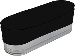 Kasmole Oval Stock Tank Cover, Weatherproof and Heavy Duty Oval Pool Cover Oval Tank Cover Windproof Stock Tank Plunge Pool Cover, for Stock Tank/Swimming Pool/Bathtub