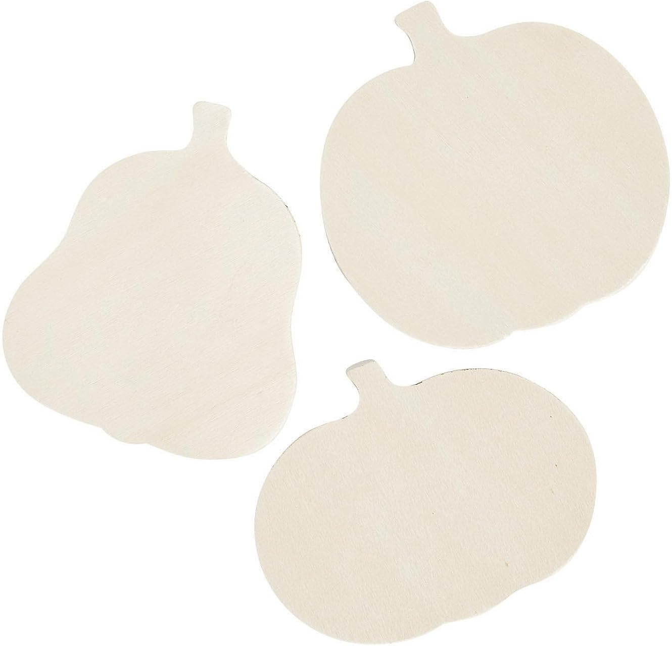 Unfinished Wood Pumpkin Shapes - Set of 12 - DIY Fall Crafts