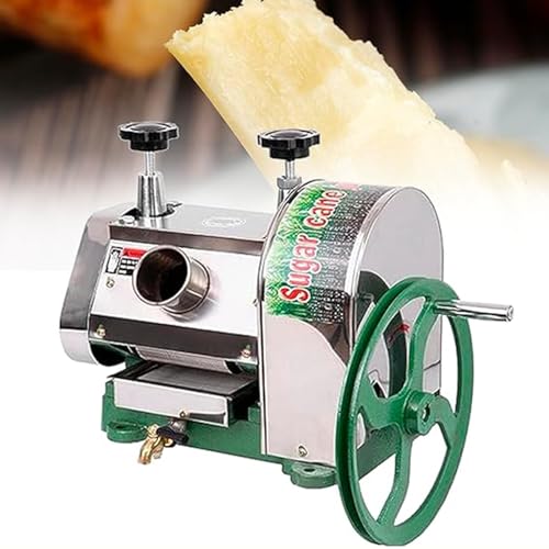 Extractor de jugo de caña de azúcar de acero inoxidable, máquina exprimidora de caña de azúcar comercial, máquina exprimidora manual de caña de azúcar