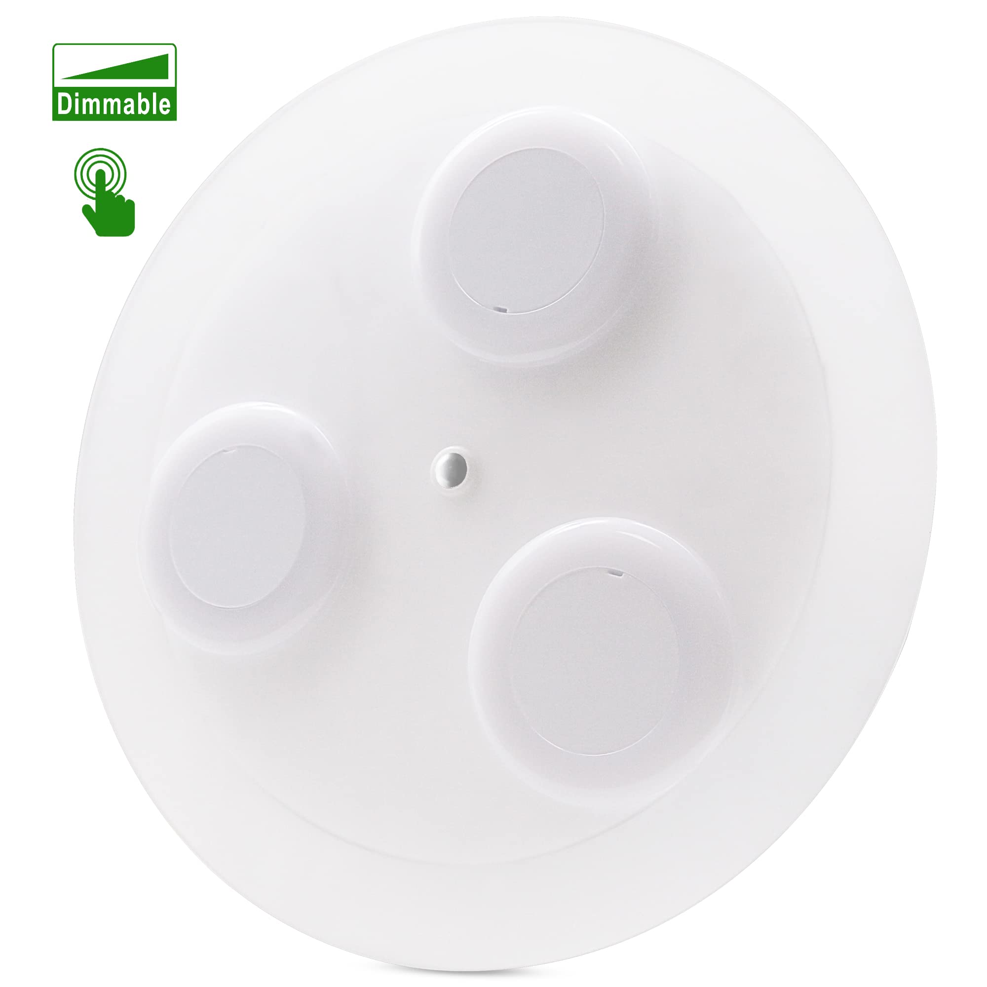 Homdec12V RV Ceiling Dome Light, Dia:10-Inch, Luxurious Acrylic Crystal RV Interior Light with Dimmer Switch, for RV Boat Camper Travel Trailer Truck Fifth Wheel