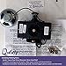 Replacement Battery Quartz Movement for Hermle 2214, 2215 or Any Clock, DIY Clock Kit with Howard Miller 354472 / Kieninger QPA11 Pendulum Unit, 16mm Shaft Length