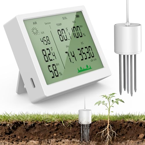 7 in 1 Soil Meter, Digital Soil Test Kit of...