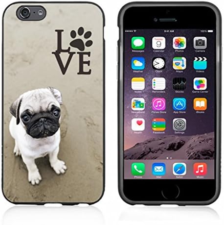 Atomic Market Pug Love with Paw Case/Cover for iPhone 6 or 6S