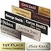 Lasercrafting Name Badge tag or Trophy/Picture Label, Engraved -Magnet, pin, Tape or Screws - Size Options Customize