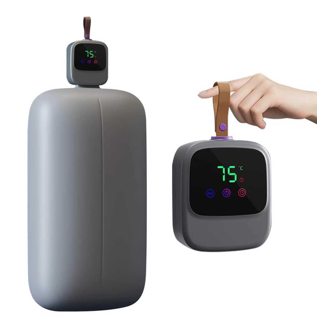 auvstar Tragbarer Wäschetrockner Klein,Elektrisch Wäschetrockner Klein mit Timer,Auto Abschaltung,Mini Trockner für Geschäftsreisen,Studentenwohnheime,Wohnungen,Hotels,Campingplätze