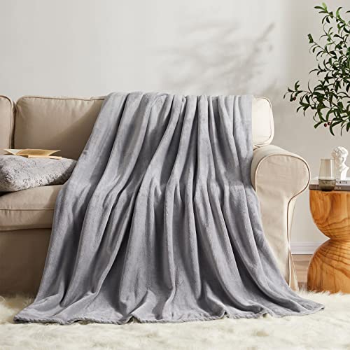 Kmuset Fleece Blanket Throw Size Grey Lightweight Super Soft Cozy Luxury Bed Blanket Microfiber Factory Shop thumb #1