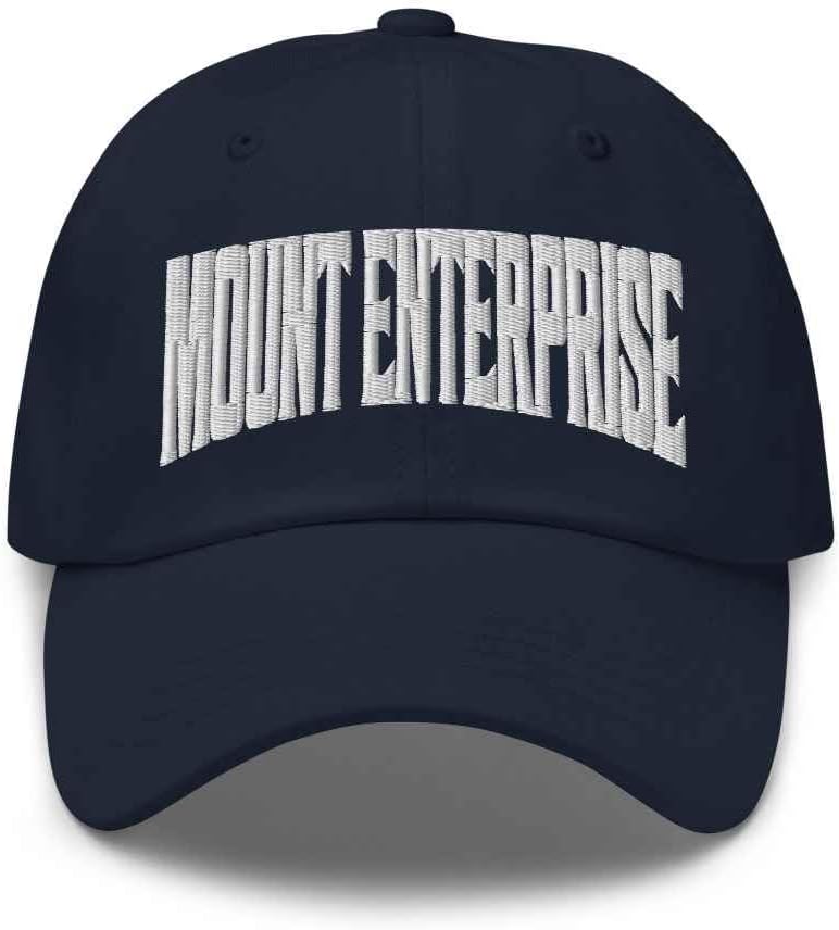 Mount Enterprise Baseball Cap Mount Enterprise Dad Hat Texas TX Hat Embroidered Souvenir