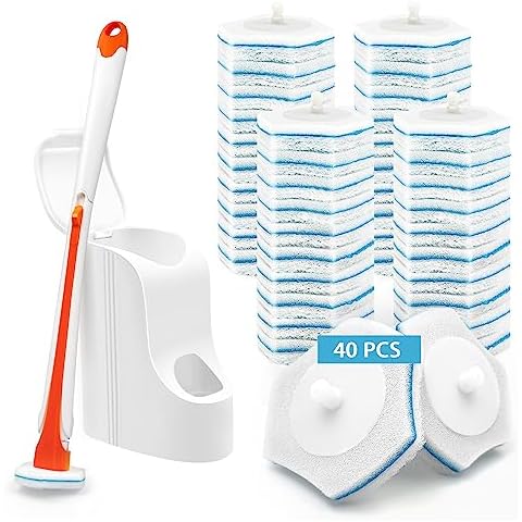 JEHONN Disposable Toilet Bowl Cleaner Wand Set Cover