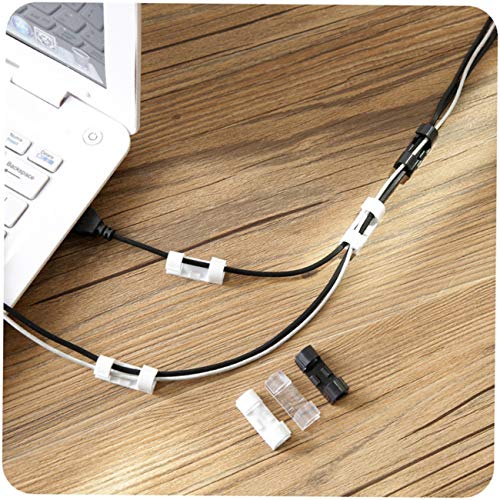 Preisvergleich Produktbild fengzong 20PCS Netzwerkkabelspeicher Endbearbeitungsdaten Kabel durchgezogener Clip weiße Familie vertrauter Artikel des täglichen Gebrauchs (weiß)