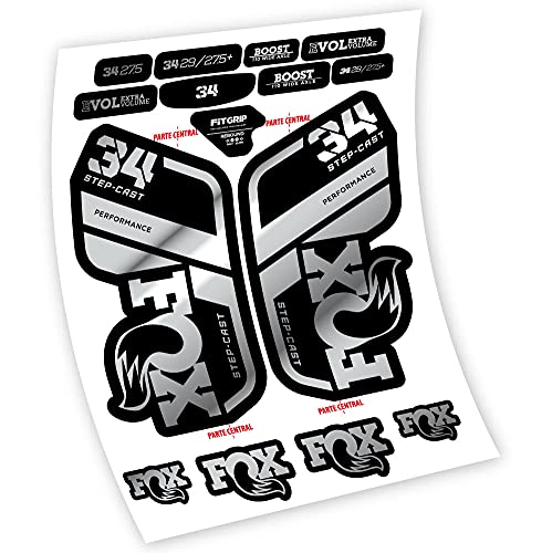 Pegatinas en Vinilo Adhesivo Fox 34 Performance SC 2021 Horquilla (Chrome Silver) Cover